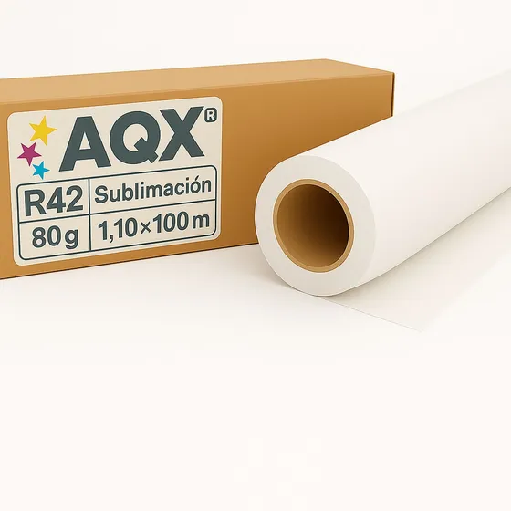 Rollo De Papel Bobina P/ Sublimacion 110cm 80gr Para Plotter