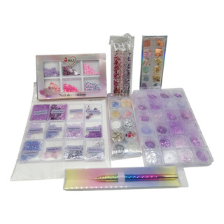 Kit Para Decoración De Uñas, Kit De Pedrería + Katana Kit Para Decoración De Uñas, Kit De Pedrería + Katana
