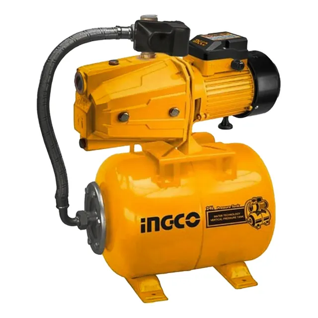Bomba Agua Autocebante 1 Hp + Tanque 24 Lts Ingco