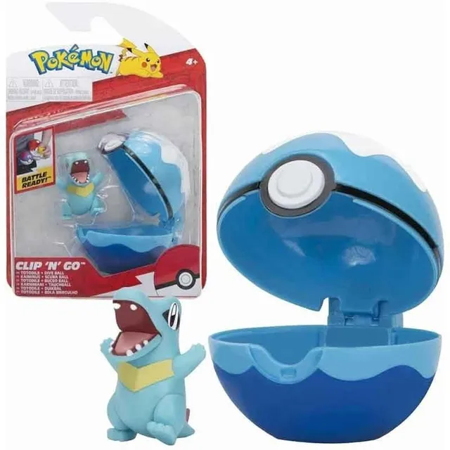 Pokemon Totodile Con Pokebola Clip 'n' Go - Jazwares