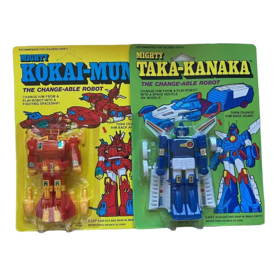 Par De Robot Vintage De Fines De Los 80s, Sellados 