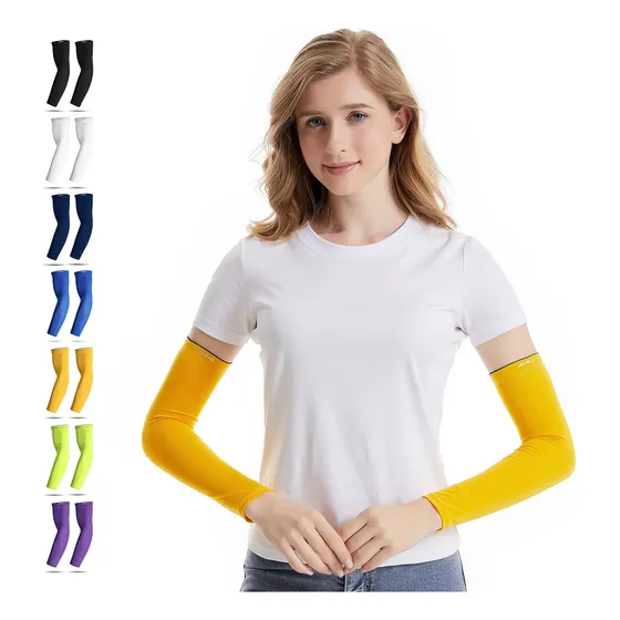 Mangas De Compresión Deportivas Con Protección Uv, 20-30mmhg