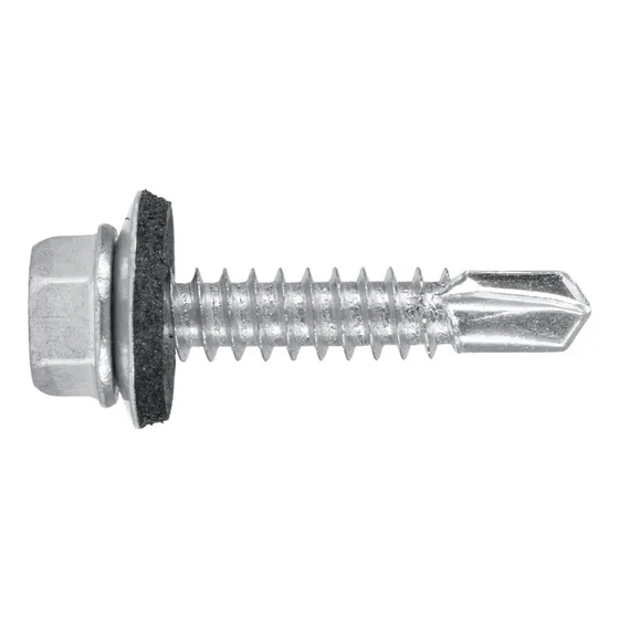 Tornillo Cab. Hex. Zincado C/abraz. 12-14 X 3/4  Por 200u