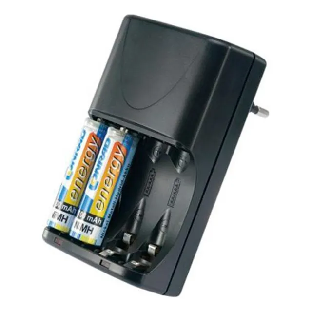 Cargador Pared Para Pilas Recargables Aa Y Aaa Hasta 4 Pilas