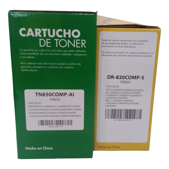 Kit Toner Compatible Con Tn-850 + Unidad Tambor Dr-820