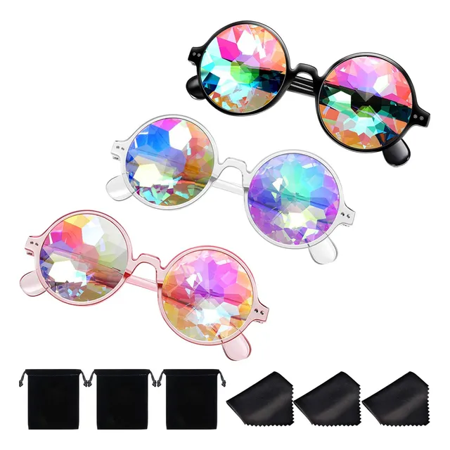 Gafas De Festival Con Efecto De Prismas, Colores Del Arcoíri