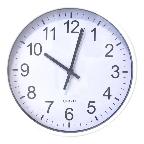 Reloj De Pared Decorativo 30cm Blanco Dbrel02