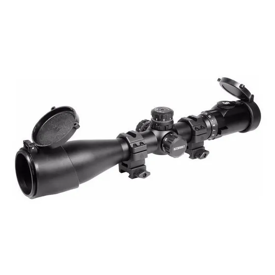 Mira Telescopica Utg Leapers 3 -12x44 Ilum + Anillas Riel 11