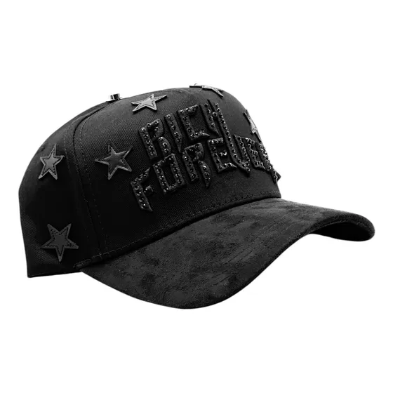 Gorra El Barbas Hats Rich Forever 100% Original Negro Único