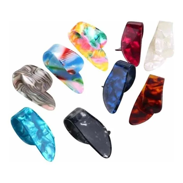 Uñeta Plectros De Tubo Para Guitarra Puas Celuloide Finger