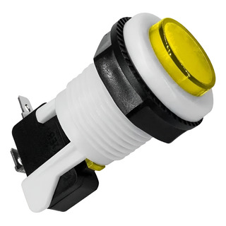 3 Peças | Chave Botão Push Button Pbs29 Amarelo 3 Peças | Chave Botão Push Button Pbs29 Amarelo
