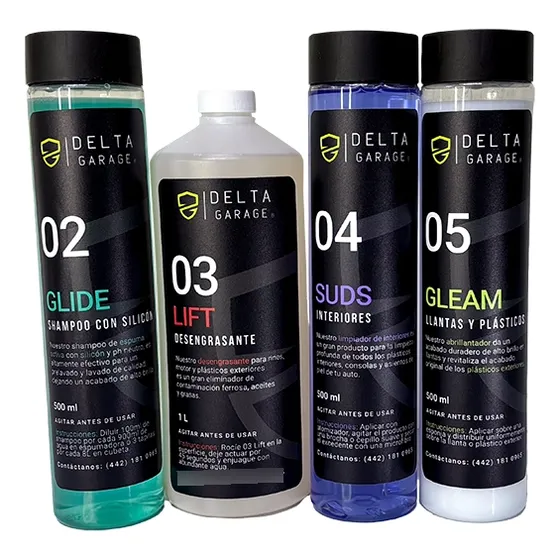 Kit Básico (shampoo Con Silicón) - Delta Garage