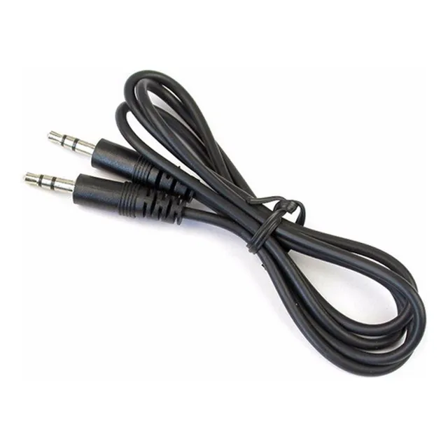 Cable Auxiliar 3.5mm De 1 Jack A 1 Jack Genérica Negro De 1.5m