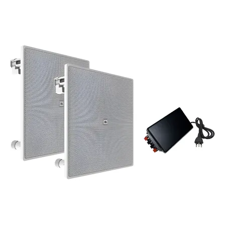 Kit Arandela Jbl + Amplificador Invisível Bluetooth 280w Branco 127/220v