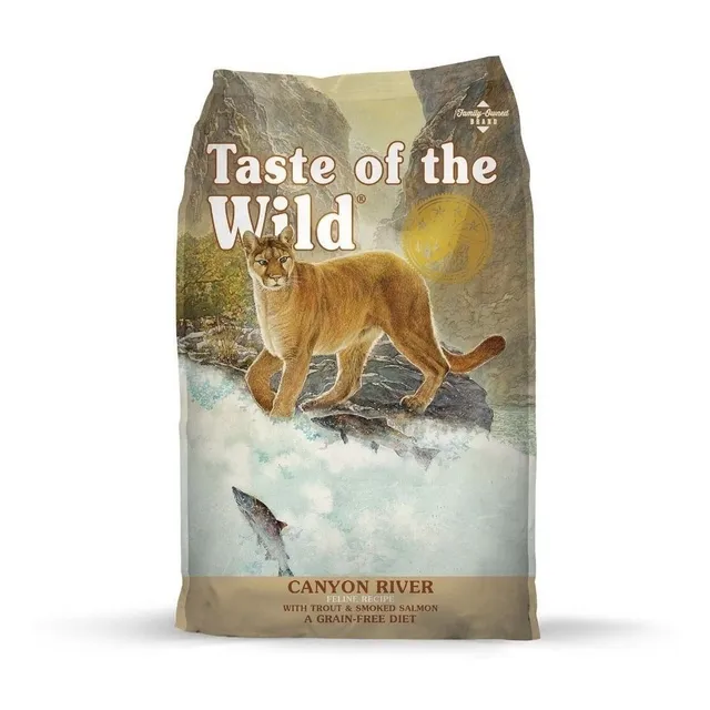 Alimento Taste of the Wild Canyon River Feline para gato adulto 6.6 KG sabor salmón ahumado