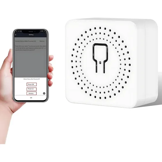 Switch Interruptor Wifi Combinable 16a + Control De Consumo