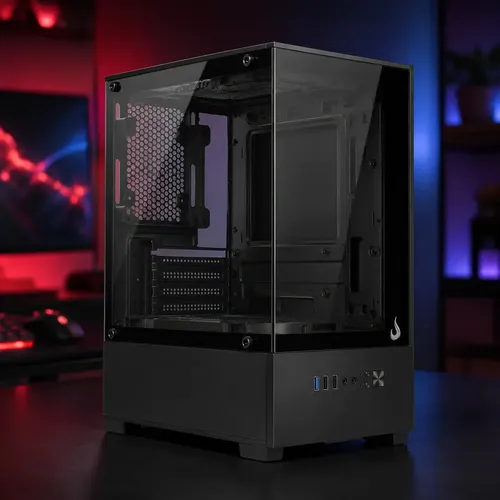 Gabinete Gamer Redragon Blackbird Rgb Lateral Vidro Gc-708wh