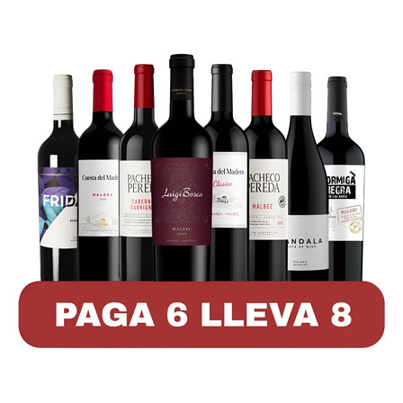 Combo Vinos Luigi Bosca 8 Botellas 750ml Tinto Regalo Combo Vinos Luigi Bosca 8 Botellas 750ml Tinto Regalo