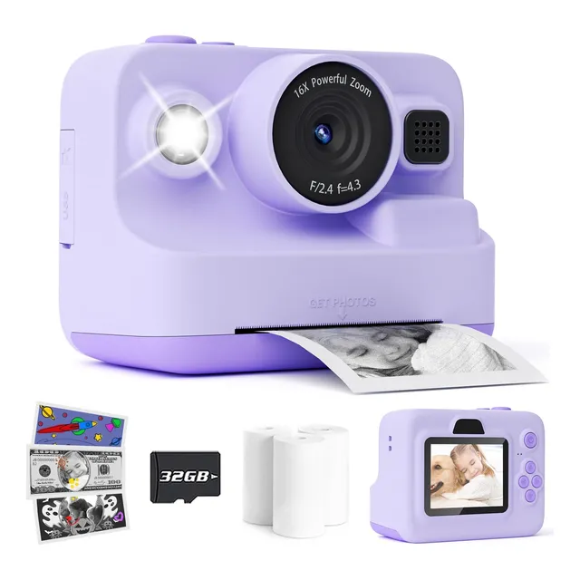 Camara Impresion Instantanea Para Niño 4 14 Año Regalo 5 6 7