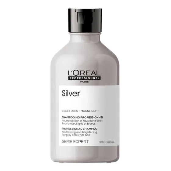 Shampoo Matizador Violeta Cabello Grises y Blancos Silver 300 ml L'Oréal Professionnel
