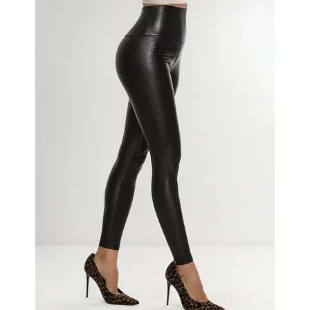 Calza Leggins Tiro Alto Reductora Cuerina Termica Con Polar
