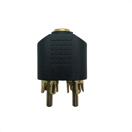Clavija Adaptador Auxiliar Audio Jack 3.5mm A Rca Estéreo