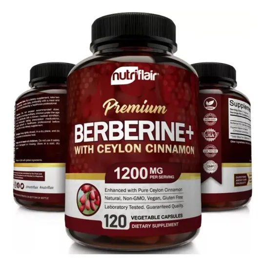 Suplemento Nutriflair Berberina X1200mg Premium 120 Cápsulas