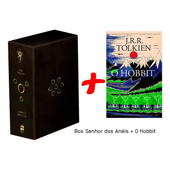 Kit Box 3 Livros O Senhor Dos Anéis + O Hobbit + Poster