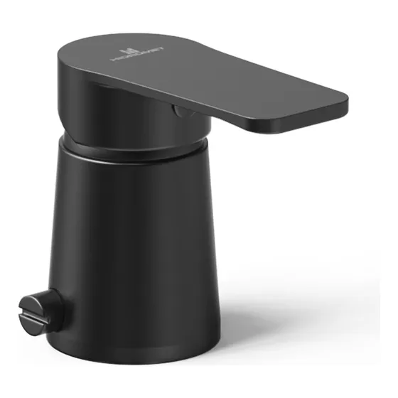 Griferia Para Baño Bidet Monocomando Small Hidromet Negro Acabado Mate
