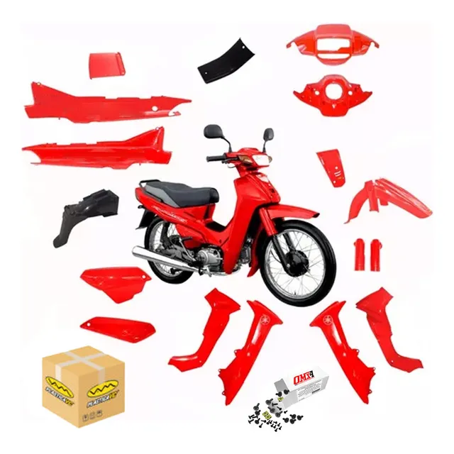Kit Plasticos Carenado Yamaha Crypton + Calcos + Tornillos