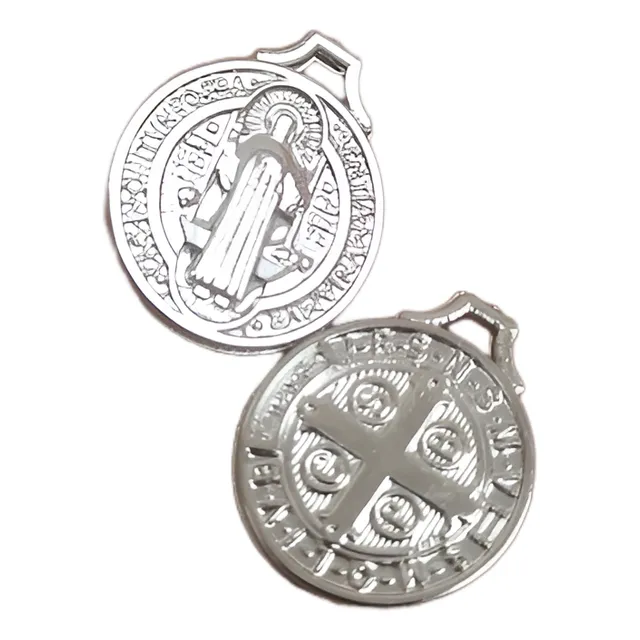 Medalla San Benito Plástimetal 1.5cm X36und