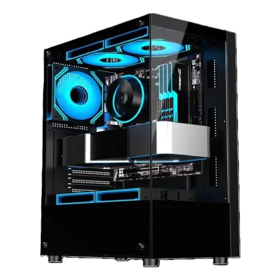 Case Gamer Calax Negro (incluye Ventiladores + Hub)