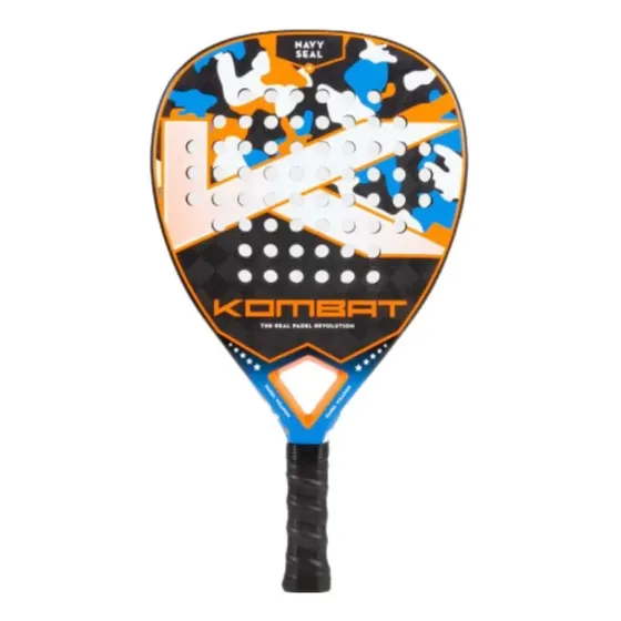 Pala Pádel Kombat Navy Seal 18k Naranja Carbono
