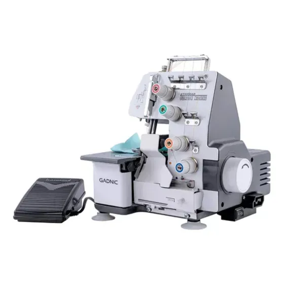 Máquina De Coser Semi Industrial 4 Y 3 Hilos 1000 Ppm 1200w
