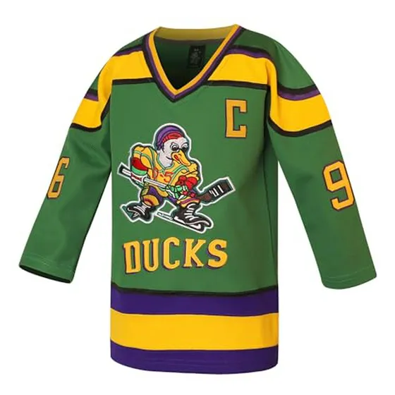 Jersey De Hockey Juvenil Mighty Ducks 96 Conway Bordado Trib
