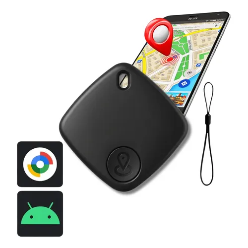 Airtag Keychain Holder 4 Pack Airtag Lock Case Motande Black