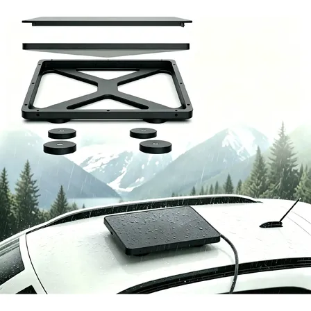 Case Suporte Alumínio P Starlink Mini 4 Ímãs Teto De Carro Cinza-escuro