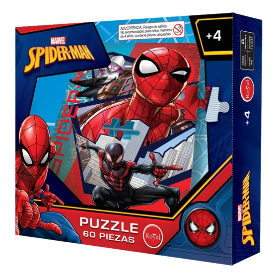 Puzzle 60 Piezas Hombre Araña Royal Universo Binario