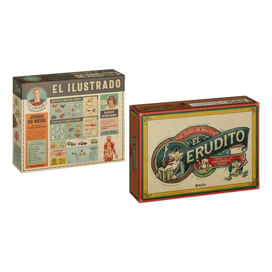 El Ilustrado + El Erudito Combo Juego Mesa Familiar Trivia