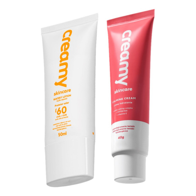 Kit Creamy Skincare Protetor Solar Facial Fps 60 Hidratante Kit Creamy Skincare Protetor Solar Facial Fps 60 Hidratante