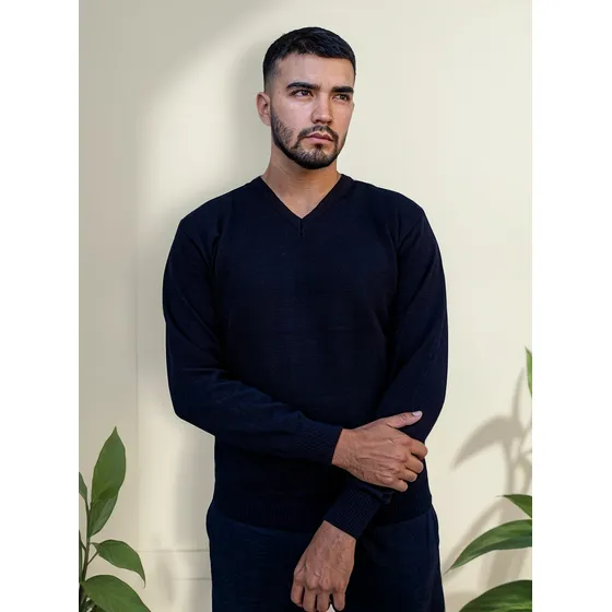 Sweaters Hombre Premium Cuello V Hilado Excelente Calidad
