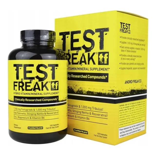 Test Freak Tf Testosterone Booster 120 Capsulas