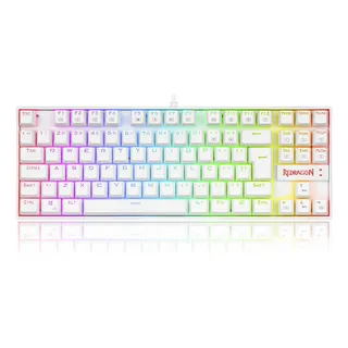 Teclado Magnético Gamer Kumara Pro Rgb Branco Sw Red Abnt2 Teclado Magnético Gamer Kumara Pro Rgb Branco Sw Red Abnt2