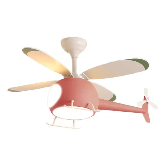 Lampara De Techo Infantil Led Helicoptero
