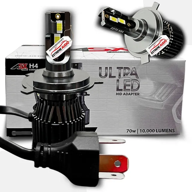 Par De Ultra Led Asx 70w 10000 Lúmens 6000k