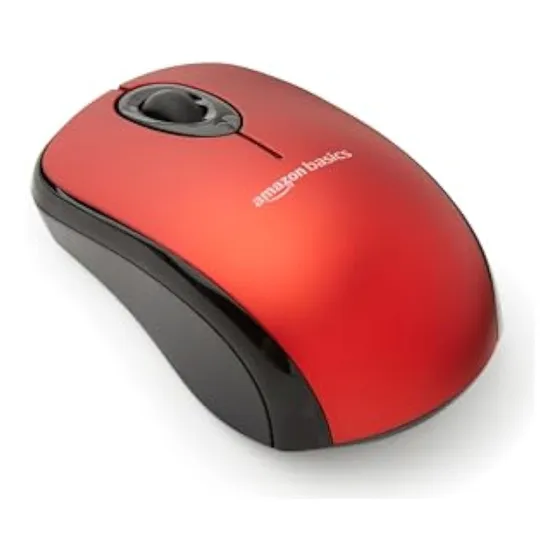 Amazon Basics Ratón Inalámbrico Óptico De 2,4 Ghz