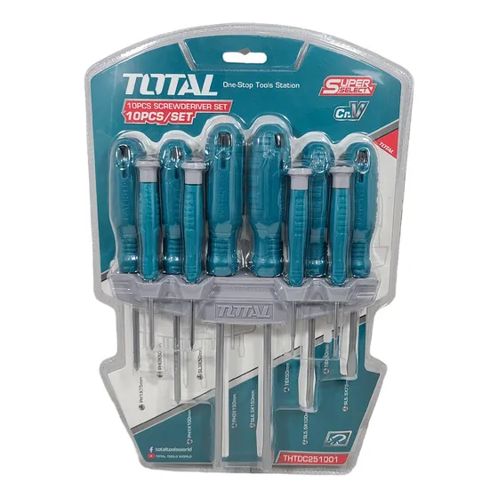 Juego De Destornilladores Set De 10pzas Total Super Select