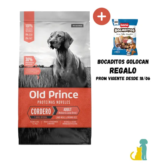 Old Prince Cordero X 15 Kg + Happy Tails