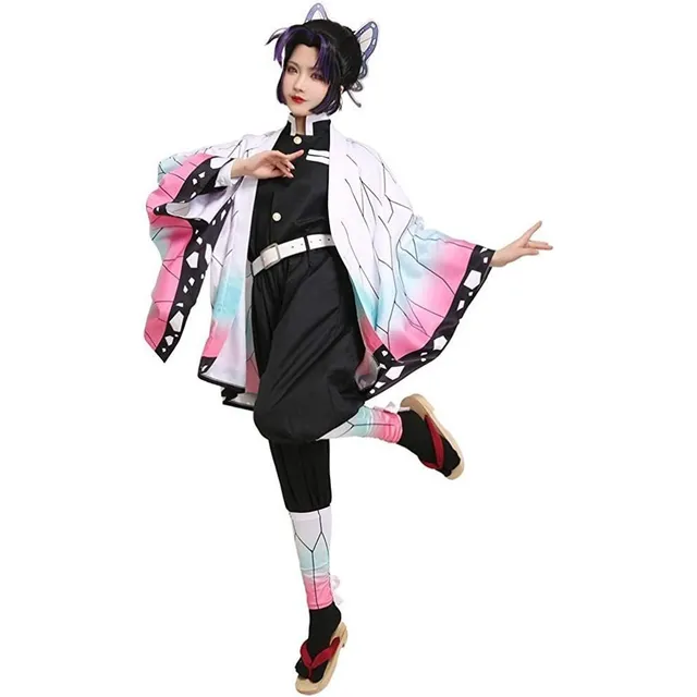 Kochou Shinobu Cosplay Para Niños Halloween Demon Slayer
