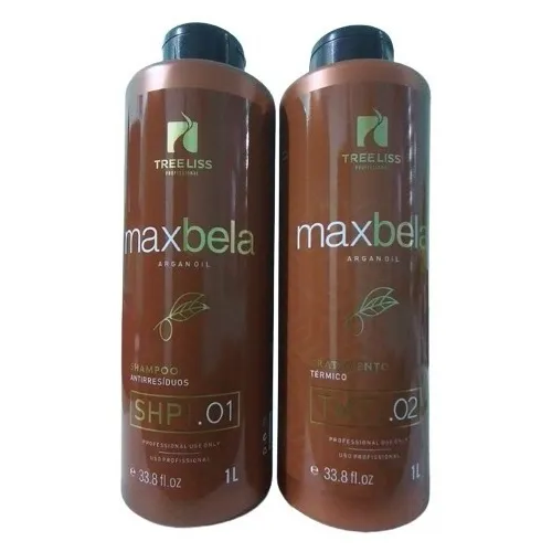 Progressiva Tratamento Maxbela Argan Oil Tree Liss 2x1 Litro